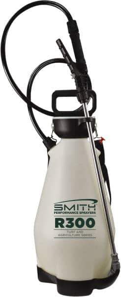 Smith Performance Sprayers - 3 Gal Chemical Safe Garden Hand Sprayer - Use with Cleaners/Degreasers, Stainless Steel Tank, Funnel Mouth, Reinforced Hose - Eagle Tool & Supply