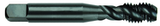 10-24 Dia. - GH3 - 3 FL - Premium HSS - Black Oxide Semi Bottoming Spiral FL Tap - Eagle Tool & Supply
