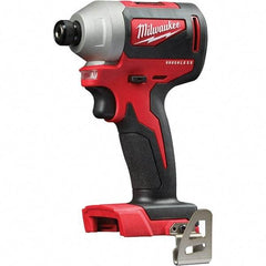 Milwaukee Tool - 18 Volt, 1/4" Drive, 133 Ft/Lb Torque, Cordless Impact Driver - Pistol Grip Handle, 3200 RPM, Lithium-Ion, Bare Tool - Eagle Tool & Supply