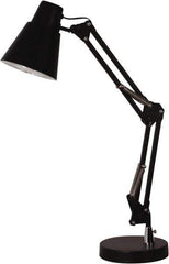 Electrix - 22 Inch, Articulated, Base, LED, Black, Desk Light - 5 Watt, 100 to 120 Volt, Nonmagnifying - Eagle Tool & Supply