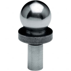 TE-CO - 1/2" Ball Diam, 1/4" Shank Diam, Alloy Steel Inspection Tooling Ball - Eagle Tool & Supply