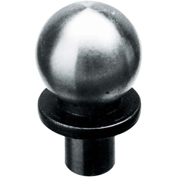 TE-CO - 1/2" Ball Diam, 1/4" Shank Diam, Alloy Steel Inspection Tooling Ball - Eagle Tool & Supply