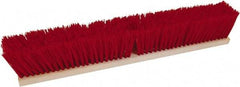 O-Cedar - 36" Rough Surface Polypropylene Push Broom - 3-1/4" Bristle Length, Wood Block, Threaded Handle Connection, Handle Sold Separately - Eagle Tool & Supply