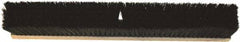 O-Cedar - 18" Medium Duty Polypropylene Push Broom - 3" Bristle Length, Wood Block, Threaded Handle Connection, Handle Sold Separately - Eagle Tool & Supply