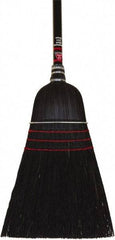 O-Cedar - 53-1/2" OAL Corn Bristle Broom - 48" Long Wood Handle, 5" Bristle Length, 12" Wide - Eagle Tool & Supply