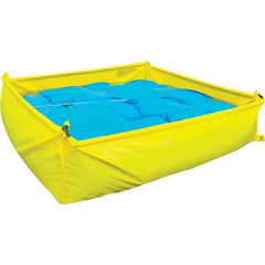 UltraTech - 48" Long x 14" High x 48" Wide Staging Pool - Yellow Polyethylene, For Spill Containment - Eagle Tool & Supply