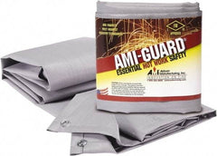 Auburn Mfr - 8' High x 6' Wide x 0.016" Thick Fiberglass Welding Curtain - Gray, Grommet - Eagle Tool & Supply