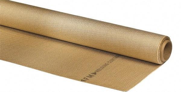 Auburn Mfr - 3' Wide x 0.04" Thick Silica Welding Cloth Roll - Tan - Eagle Tool & Supply