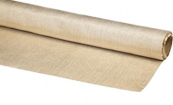 Auburn Mfr - 3-1/3' Wide x 0.036" Thick Fiberglass Welding Cloth Roll - Tan - Eagle Tool & Supply