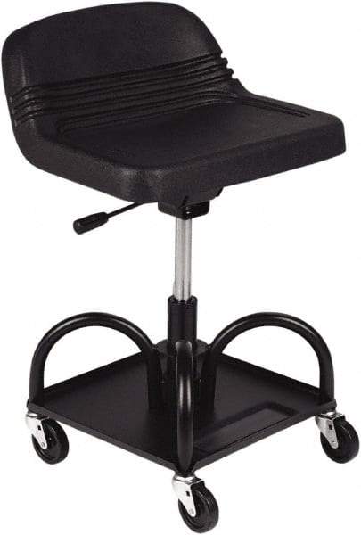 Whiteside - 480 Lb Capacity, 4 Wheel Adjustable Creeper Seat - Steel, 27" High x 15" Wide - Eagle Tool & Supply