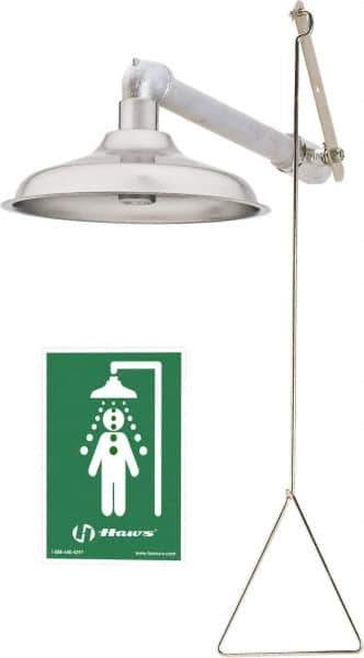 Haws - Plumbed Drench Showers Mount: Horizontal Shower Head Material: Stainless Steel - Eagle Tool & Supply