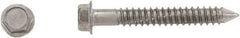 Powers Fasteners - 1/4" Diam, 2-1/4" Length Under Head, Hex Drive, Concrete Screw & Masonry Fastener - Stainless Steel, Passivated Finish, Includes 3/8" Hex Bit - Eagle Tool & Supply