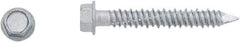 Powers Fasteners - 3/16" Diam, 2-3/4" Length Under Head, Hex Drive, Concrete Screw & Masonry Fastener - Stainless Steel, Perma-Seal Finish, Includes 3/8" Hex Bit - Eagle Tool & Supply