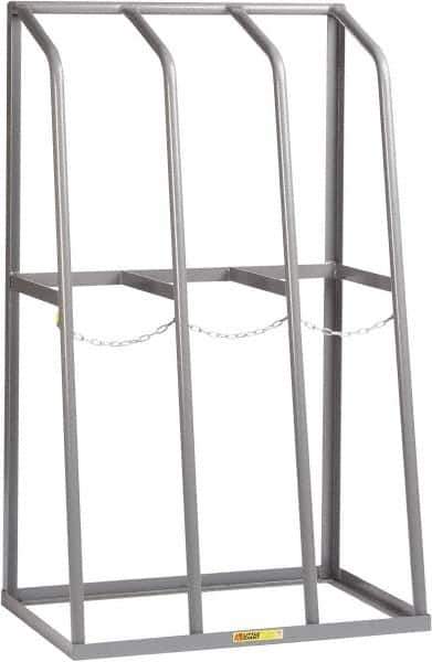 Little Giant - 3 Bay, 1,500 Lb per Bay Capacity, Gray Bar Rack - 36" Wide x 60" High x 24" Deep, Steel - Eagle Tool & Supply