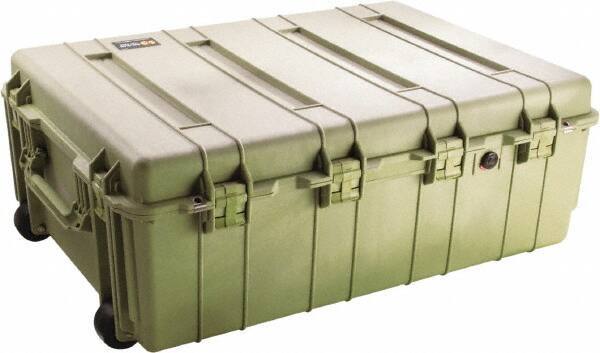 Pelican Products, Inc. - 27-1/8" Wide x 14-3/8" High, Shipping/Travel Case - Olive, Polypropylene - Eagle Tool & Supply