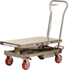 Vestil - 1,000 Lb Capacity Manual Scissor Lift - 17" to 40" Lift Height, 40" Platform Length x 20-1/2" Platform Width - Eagle Tool & Supply