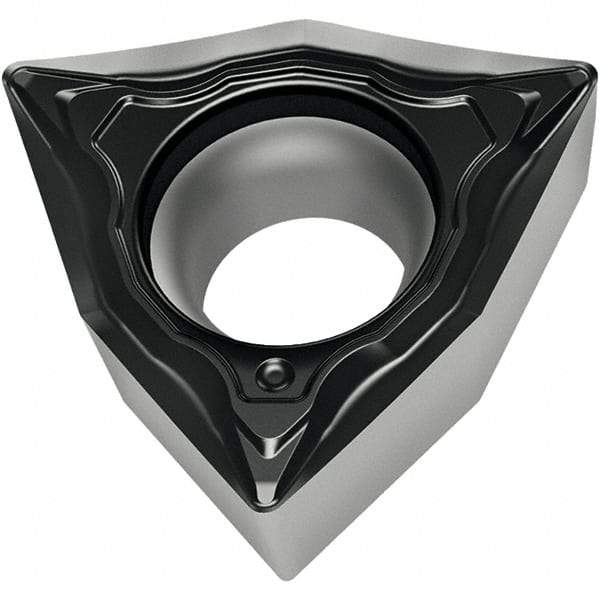 Walter - WCMT32.51 FM4 Grade WSM20S Carbide Turning Insert - 80° Trigon, 3/8" Inscr Circle, 5/32" Thick, 0.4mm Corner Radius - Eagle Tool & Supply