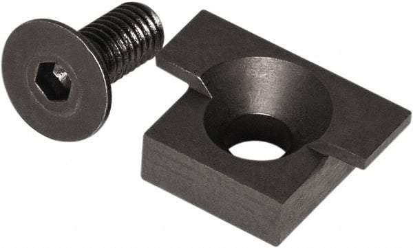 Raptor Workholding - 2 Piece Vise Jaw Plate - Steel, 1/2" Long - Eagle Tool & Supply