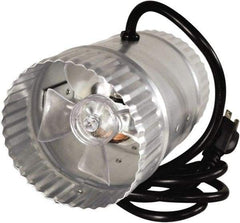 Suncourt - 4" Diam, 0.3 Amp, 120 Volt Duct Fan - 65 CFM, Single Speed - Eagle Tool & Supply