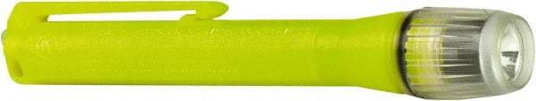 Underwater Kinetics - White Xenon Bulb, 12 Lumens, Mini Flashlight - Yellow Plastic Body, 2 AAA Alkaline Batteries Included - Eagle Tool & Supply