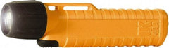 Underwater Kinetics - White Xenon Bulb, 38 Lumens, Industrial/Tactical Flashlight - Orange Plastic Body, 4 AA Alkaline Batteries Included - Eagle Tool & Supply