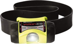 Underwater Kinetics - White LED Bulb, 210 Lumens, Hands-free Flashlight - Yellow Plastic Body, 3 AAA Alkaline Batteries Included - Eagle Tool & Supply