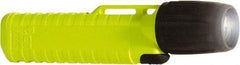 Underwater Kinetics - White LED Bulb, 77 Lumens, Industrial/Tactical Flashlight - Yellow Plastic Body, 4 AA Alkaline Batteries Included - Eagle Tool & Supply
