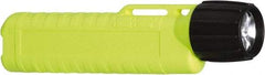 Underwater Kinetics - White LED Bulb, 120 Lumens, Industrial/Tactical Flashlight - Yellow Plastic Body, 4 AA Alkaline Batteries Included - Eagle Tool & Supply
