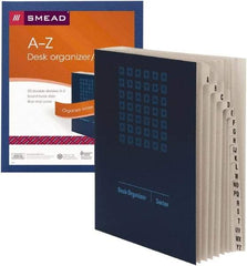 SMEAD - 9-7/8 x 11-3/4", Legal, Navy Blue, Index Folder - Eagle Tool & Supply