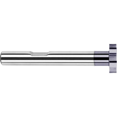 Harvey Tool - 3/4" Cut Diam, 0.06" Cut Width, 1/2" Shank, Straight-Tooth Woodruff Keyseat Cutter - Exact Industrial Supply