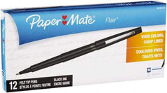 Paper Mate - Needle Porous Point Pen - Black - Eagle Tool & Supply