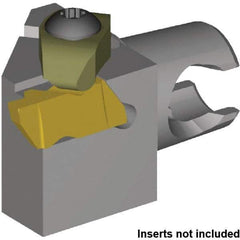 Kennametal - NG3L Insert, 30mm Head Length, Modular Grooving Cutting Unit Head - Left Hand Cut, System Size KM20, Series NS - Eagle Tool & Supply