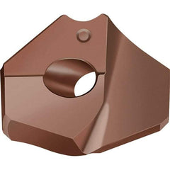 Walter - Series P6005, 1.4567" Diam Grade WKK45C 140° Replaceable Drill Tip - Carbide, TiAlN Finish - Eagle Tool & Supply