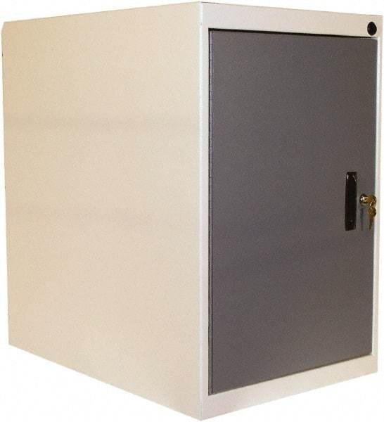 Proline - Modular Storage Cabinet - 16 Gauge Steel, 18" Wide x 26" Deep x 27-1/2" High, Blue/White - Eagle Tool & Supply