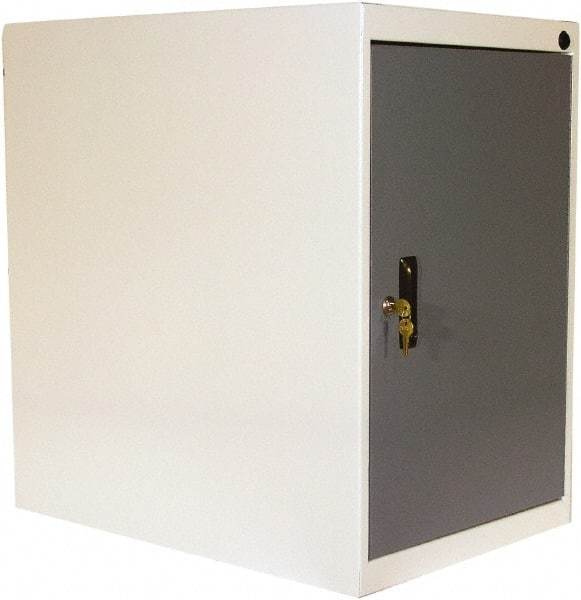 Proline - Modular Storage Cabinet - 16 Gauge Steel, 18" Wide x 26" Deep x 27-1/2" High, Blue/White - Eagle Tool & Supply