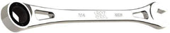 SK - 7/16" 6 Point Combination Wrench - 8.13" OAL, Steel, Full Polish Finish - Eagle Tool & Supply