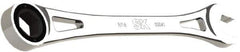 SK - 9/16" 6 Point Combination Wrench - 9.44" OAL, Steel, Full Polish Finish - Eagle Tool & Supply