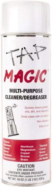 Tap Magic - 20 oz Aerosol Cleaner/Degreaser - Liquid, Pleasant - Eagle Tool & Supply