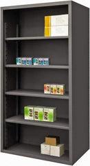 Durham - 4 Shelves, 6,600 Lb Capacity, Closed Shelving System - 60" Wide x 24" Deep x 72" High, Gray - Eagle Tool & Supply