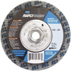 Norton - 4-1/2" Wheel Diam, 4/5" Wheel Thickness, 5/8" Arbor Hole, Type 27 Depressed Center Wheel - Fine Grade, Silicon Carbide - Eagle Tool & Supply