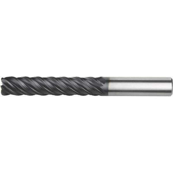 Kennametal - 20mm, 5 Flute, Single End, Solid Carbide, 6mm Corner Radius End Mill - 125mm OAL, Right Hand Flute, 60mm LOC, Right Hand Cut - Eagle Tool & Supply