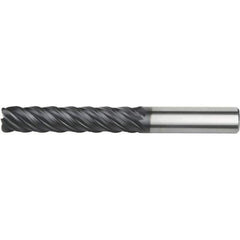 Kennametal - 20mm, 5 Flute, Single End, Solid Carbide, 6mm Corner Radius End Mill - 166mm OAL, Right Hand Flute, 100mm LOC, Right Hand Cut - Eagle Tool & Supply