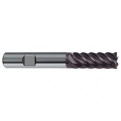 8mm Dia. - 63mm OAL - 45° Helix Firex Carbide End Mill - 6 FL - Eagle Tool & Supply