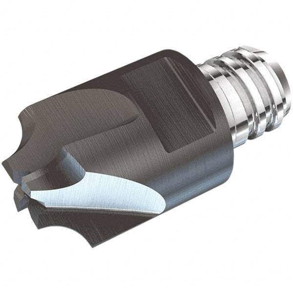 Iscar - MM ER Grade IC908 Carbide Corner Rounding Milling Tip Insert - TiAlN Finish, 4 Flutes, 12.7mm Cutting Diam, 16.5mm Extension, 0.118" Cnr Rad - Eagle Tool & Supply