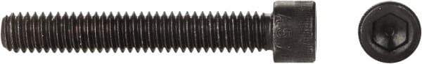 Made in USA - 5/16-18 UNC Hex Socket Drive, Socket Cap Screw - Alloy Steel, Black Oxide Finish, Fully Threaded, 2-3/4" Length Under Head - Eagle Tool & Supply