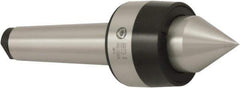 Bison - MT2 Morse Taper Shank, 44mm Head Diam, Live Center - 8,000 Max RPM, 24mm Point Diam, 1.04" Point Len, 220 Lb Max Workpc, Standard Point - Eagle Tool & Supply