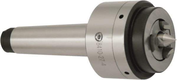 Bison - 4MT Mount, 2.25 to 1.97" Clamping Diam, Centered Pin Face Driver - 1.181" Min Turning Diam, Hydraulic Face Driver Actuation - Eagle Tool & Supply