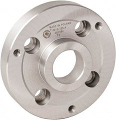 Bison - Adapter Back Plate for 5" Diam Bison Set-Tru Lathe Chucks - A1/A2-6 Mount, 35mm Through Hole Diam - Eagle Tool & Supply