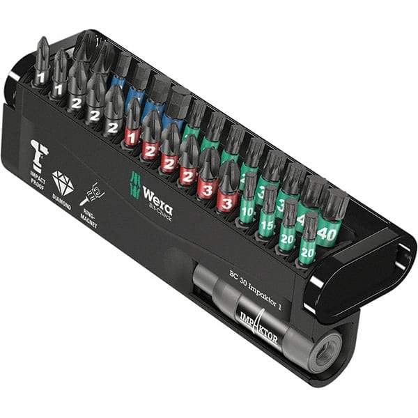 Wera - Power & Impact Screwdriver Bit Sets Point Type: Hex; Phillips; Torx Tool Type: Hex; Phillips; Torx - Eagle Tool & Supply