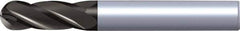 Kennametal - 20mm Diam, 38mm LOC, 4 Flute Solid Carbide Ball End Mill - TiAlN Finish, Single End, 104mm OAL, 20mm Shank Diam - Eagle Tool & Supply